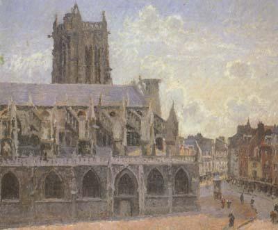 Camille Pissaro The Church of St.Jacques at Dieppe (san08) China oil painting art